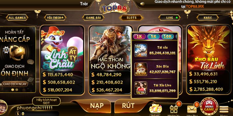 TOP88 tập trung vào việc phát triển môi trường giải trí an toàn 